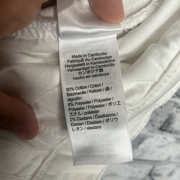 EUC J.Crew 9 in Demi Boot Crop White Jeans Size 32 - Picture 11 of 16